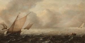 de VLIEGER Simon Jacobsz 1600-1653,Shipping with a mist on the sea,Sotheby's GB 2023-05-26
