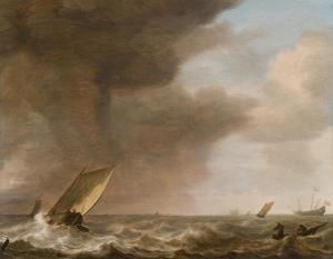 de VLIEGER Simon Jacobsz 1600-1653,Sturm auf der Maas,im Kinsky Auktionshaus AT 2022-11-08