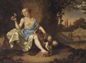 de VOIS Arie 1631-1680,A classical park landscape with a seated lady dres,Christie's GB 2013-11-20