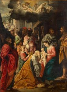 de VOS Cornelis 1585-1651,Adoration des Mages,Aguttes FR 2023-11-29