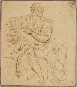 DE VOS Marten 1532-1603,Saint Mark with the lion,Galerie Koller CH 2024-03-22
