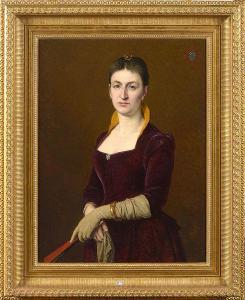 de VRIENDT Albrecht,Portrait armorié de la baronne Alida Roels,1890,VanDerKindere 2023-02-14
