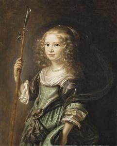 de VRIES Abraham,Portrait of a young girl as a shepherdess, half-le,1645,Christie's 2019-12-04
