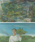 de VRIES Corstiaan 1936-2008,Lady with Indonesian landscape,Christie's GB 2004-03-16