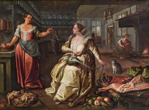 de VRIES Dirck 1550-1595,Kitchen interior,im Kinsky Auktionshaus AT 2016-04-12