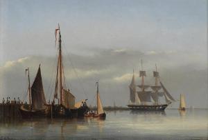 de VRIES Emanuel 1816-1875,Dutch Harbor scenes,Bonhams GB 2017-01-26