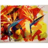 DE VRIES Paul 1900-2000,Abstract in rood oranje,Venduehuis NL 2016-10-12
