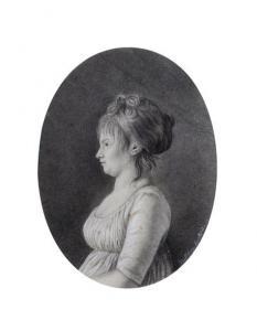DE VUILLEFROY Felix Dominique,Portrait de femme de profil gauche,1800,Millon & Associés 2020-10-30