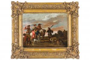 DE WAEL Cornelis 1592-1667,Partenza per la caccia,Wannenes Art Auctions IT 2024-03-05