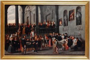 DE WAEL Cornelis 1592-1667,Visita agli infermi nell'atrio dell'ospedale di Pa,Cambi IT 2023-06-29