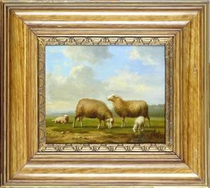 de WAERHERT Arthur 1881-1944,Moutons au pré,Monsantic BE 2022-09-04