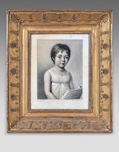 DE WAILLY Leon,Portrait de fillette à la partition et de petit ga,1804,Beaussant-Lefèvre 2022-06-10