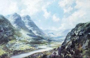 de WARD Vernon Beauvoir,Winding Path Through the Mountains,Gormleys Art Auctions 2013-08-06