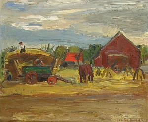 DE WIL Jos 1920-1992,Village dans un paysage,1949,Campo & Campo BE 2008-10-14