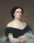 de WINNE Lieven 1821-1880,Halbportrait einer Dame in schwarzem Samtkleid,Palais Dorotheum 2009-02-10
