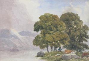 de WINT Peter 1784-1849,Lake landscape,Woolley & Wallis GB 2010-06-16