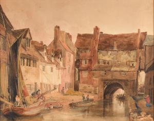 de WINT Peter 1784-1849,Old Cottages, Lincoln,Tennant's GB 2024-03-16