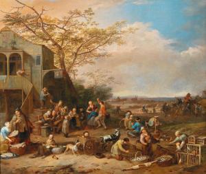 de WINTER Gillis 1650-1720,A village market scene,Palais Dorotheum AT 2019-12-18