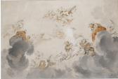 DE WIT Jacob 1695-1754,CEILING DESIGN WITH BACCHANTES AND NYMPHS AMONG CL,Sotheby's GB 2011-07-07