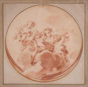 DE WIT Jacob 1695-1754,Flora with three cupids,Venduehuis NL 2023-11-15