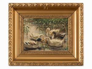 de WITT Reinhold 1863-1932,Ducks in the Pond,Auctionata DE 2016-09-26