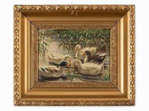 de WITT Reinhold 1863-1932,Ducks in the Pond,c.1900,Auctionata DE 2016-05-31