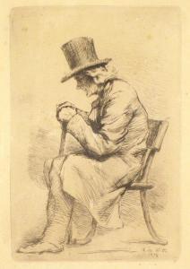 de WITTE Adrien 1850-1935,Autoportrait,Lhomme BE 2013-10-12