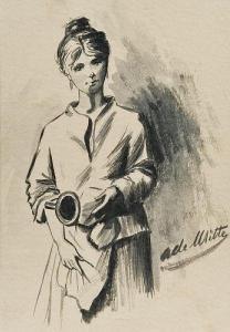 de WITTE Adrien 1850-1935,Jeune-fille à la cruche,Hotel Des Ventes Mosan BE 2018-12-12