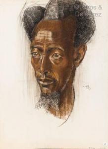 de WITTE Marthe,Portrait de Bitende du Clan Mugesera Mututsi de la,1954,Gros-Delettrez 2021-12-09