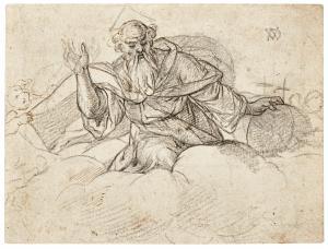 de Witte Peter 1548-1628,GOD THE FATHER, AMONG CLOUDS,Sotheby's GB 2017-07-05