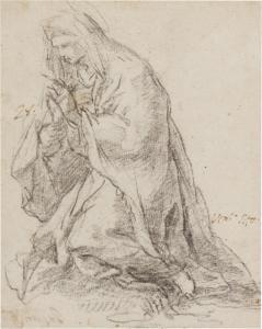 de Witte Peter 1548-1628,Kneeling female saint,Sotheby's GB 2022-07-06