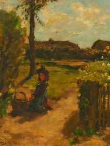 DE ZWART Wilhelm 1862-1931,Girl in Garden,Van Ham DE 2023-05-15