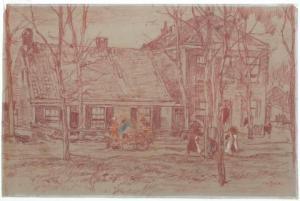 de ZWART Willem 1862-1931,Houses on the countryside,Venduehuis NL 2018-11-21
