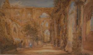DEACON Augustus Oakley 1819-1899,Ruins of Tintern Abbey,Bamfords Auctioneers and Valuers 2017-09-27