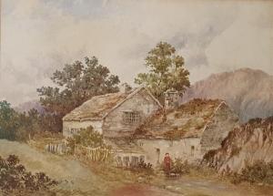 DEAKIN Andrew 1856-1869,Study of figure outside cottage,The Cotswold Auction Company GB 2019-09-10