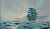 DEAKINS George Richard 1911-1982,Masted sailing ship off the coast,1979,Morphets GB 2011-03-03
