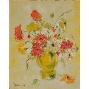 DEAKINS,Still life flowers in vase,1969,Eastbourne GB 2017-12-02