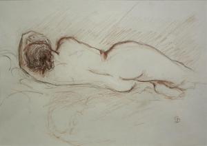 DEAN Gloria 1900-1900,reclining nude woman,Canterbury Auction GB 2013-02-12