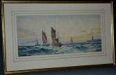 DEAN William Edwin Jemes,Sail and Steam at Sunset,1910,Bamfords Auctioneers and Valuers 2017-05-24