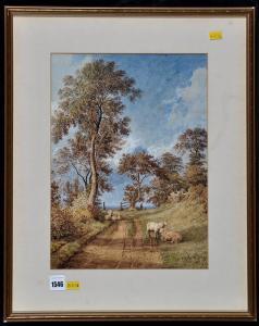 DEANE Charles 1815-1855,a rural landscape with sheep,Anderson & Garland GB 2018-01-25