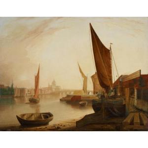 DEANE Charles 1815-1855,VIEW OF SAINT PAUL'S AND THAMES,Freeman US 2016-01-25