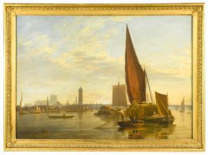 DEANE Charles 1815-1855,View on the Thames near the Patent Shot Tower,1823,Cheffins GB 2019-06-12