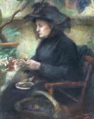 DEANE EMMELINE 1860-1944,Potting Fushias,1891,Rosebery's GB 2010-11-02