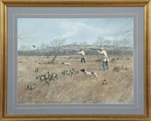 DEARMAN John 1900-2000,Quail Hunting Scene,1995,St. Charles US 2010-11-20