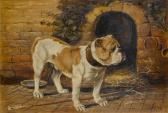 DEARN Raymond 1858-1925,Bulldog by a kennel,Bonhams GB 2009-02-10