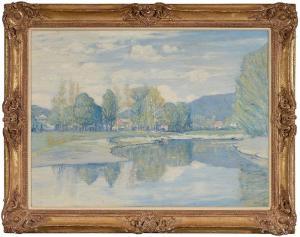 DEARTH Henry Golden 1864-1918,River Valley,1905,Brunk Auctions US 2018-11-17