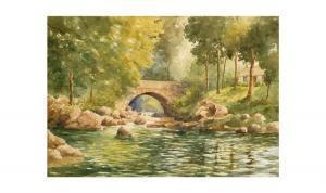 DEAS William 1876,Deas, Rural Landscapewith Bridge,Gerrards GB 2009-07-02