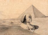 DEBACQ JOSEPH FRÉDÉRIC 1800-1892,Le sphinx et la pyramide de Gizeh,Aguttes FR 2019-06-13