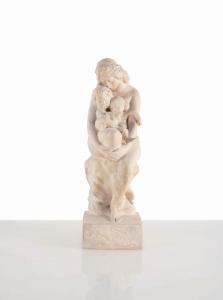 DEBAY Auguste 1804-1865,Berceau primitif, Eve et ses enfants,c.1860,Damien Leclere FR 2017-06-07