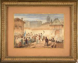 DEBELLE Alexandre 1805-1897,L'entrée de Napoléon à Grenoble,Artcurial | Briest - Poulain - F. Tajan 2024-01-24